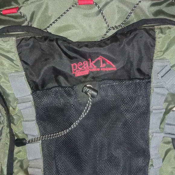 Coleman Peak 1 Backpack Vintage External Frame Hiking Pack Camping Home Bag - Picture 2 of 10